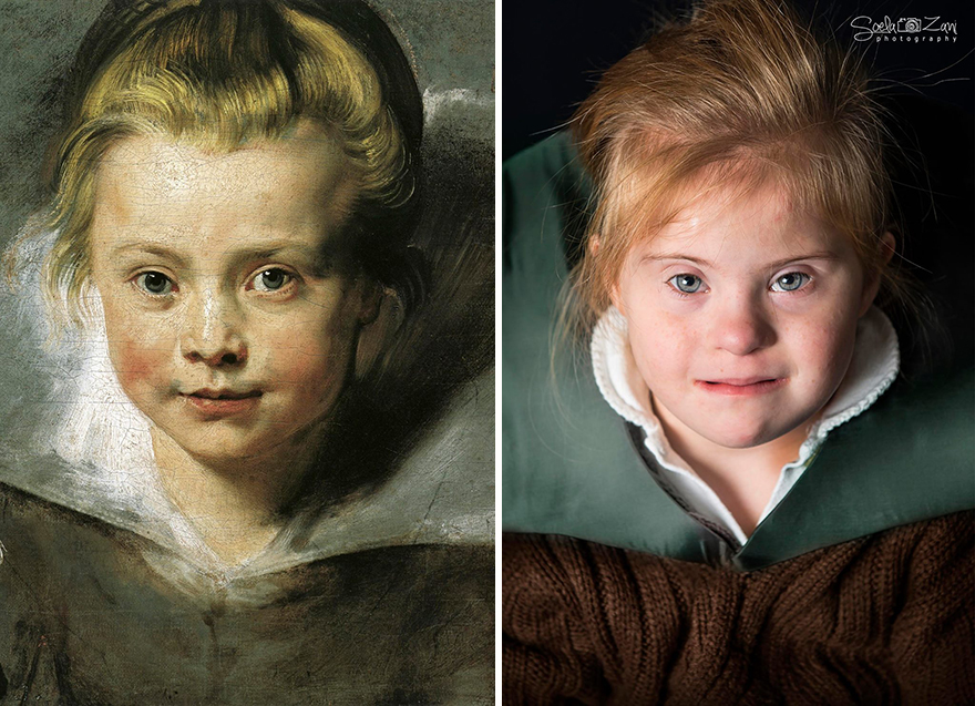 Children With Down Syndrome Recreate Famous Paintings To Prove That Everyone Is A Work Of Art Children With Down Syndrome Recreate Famous Paintings To Prove That Everyone Is A Work Of Art