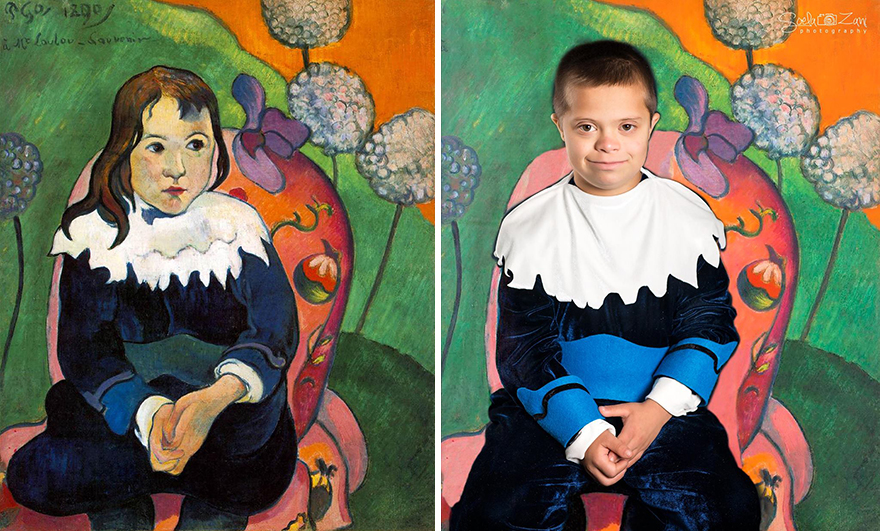 Children With Down Syndrome Recreate Famous Paintings To Prove That Everyone Is A Work Of Art Children With Down Syndrome Recreate Famous Paintings To Prove That Everyone Is A Work Of Art