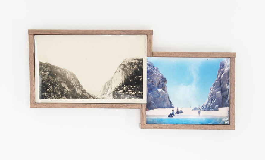 I Find Pictures Of Lost Memories In Flea Markets And Make Fictional Landscapes