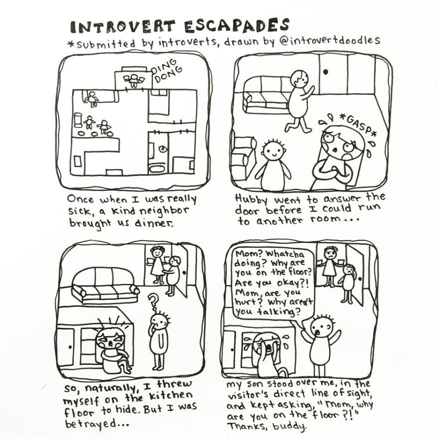 I Doodle Introvert Comics To Express How I Feel
