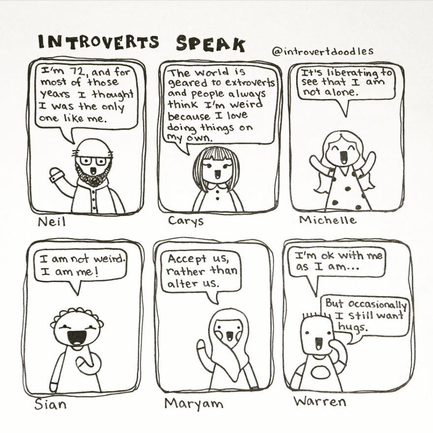 I Doodle Introvert Comics To Express How I Feel
