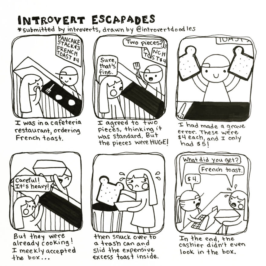 I Doodle Introvert Comics To Express How I Feel