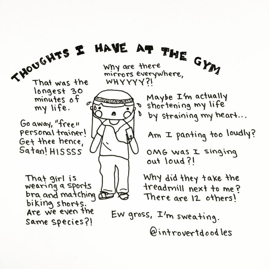 I Doodle Introvert Comics To Express How I Feel