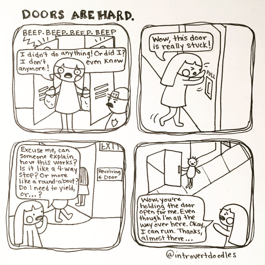 I Doodle Introvert Comics To Express How I Feel