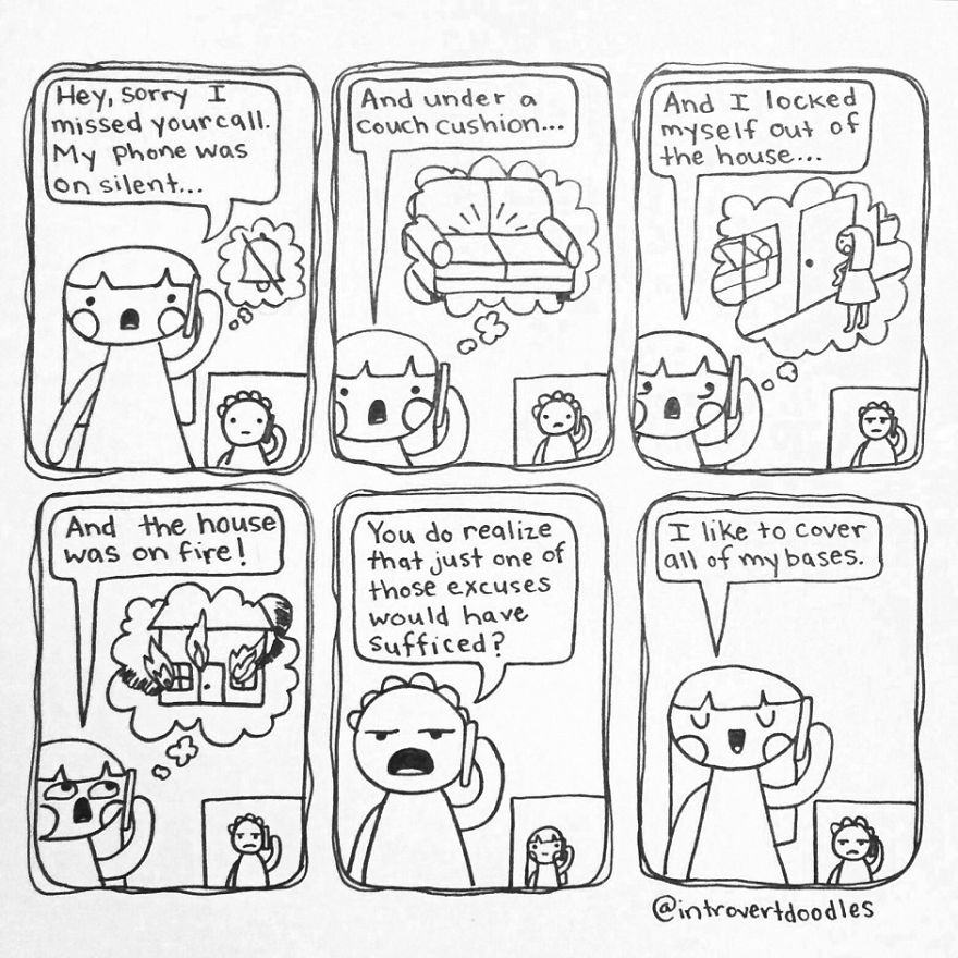 I Doodle Introvert Comics To Express How I Feel
