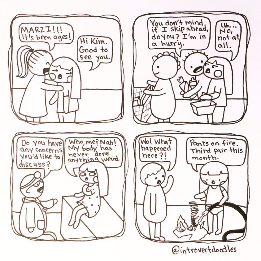 I Doodle Introvert Comics To Express How I Feel