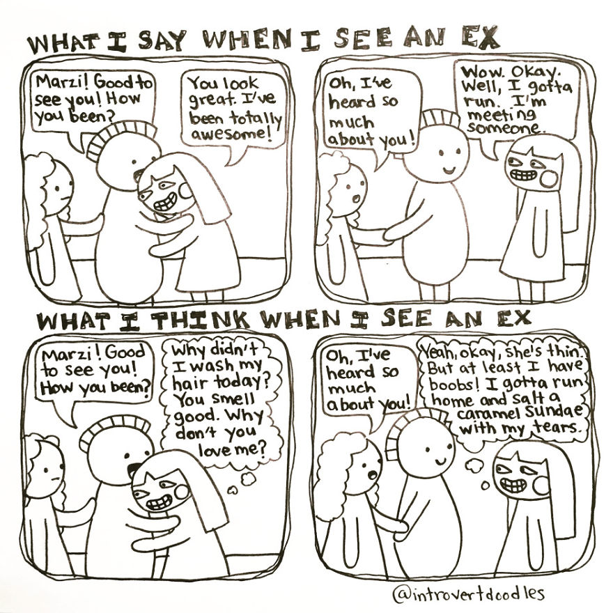 I Doodle Introvert Comics To Express How I Feel