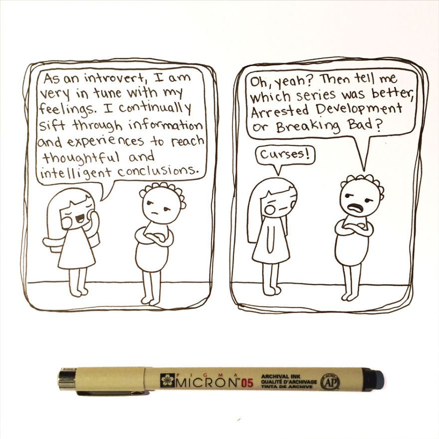 I Doodle Introvert Comics To Express How I Feel