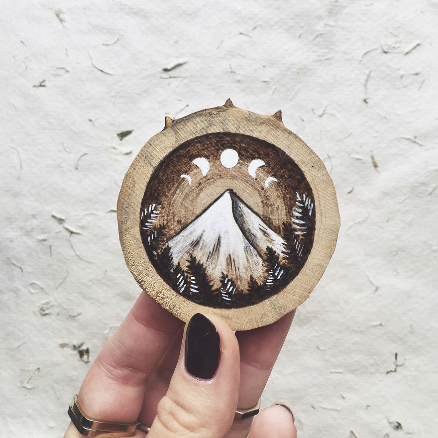 I Quit My Boring Office Job To Start Making Mini Paintings On Recycled Wood I Quit My Boring Office Job To Start Making Mini Paintings On Recycled Wood