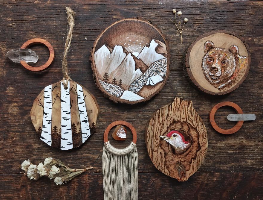 I Quit My Boring Office Job To Start Making Mini Paintings On Recycled Wood I Quit My Boring Office Job To Start Making Mini Paintings On Recycled Wood