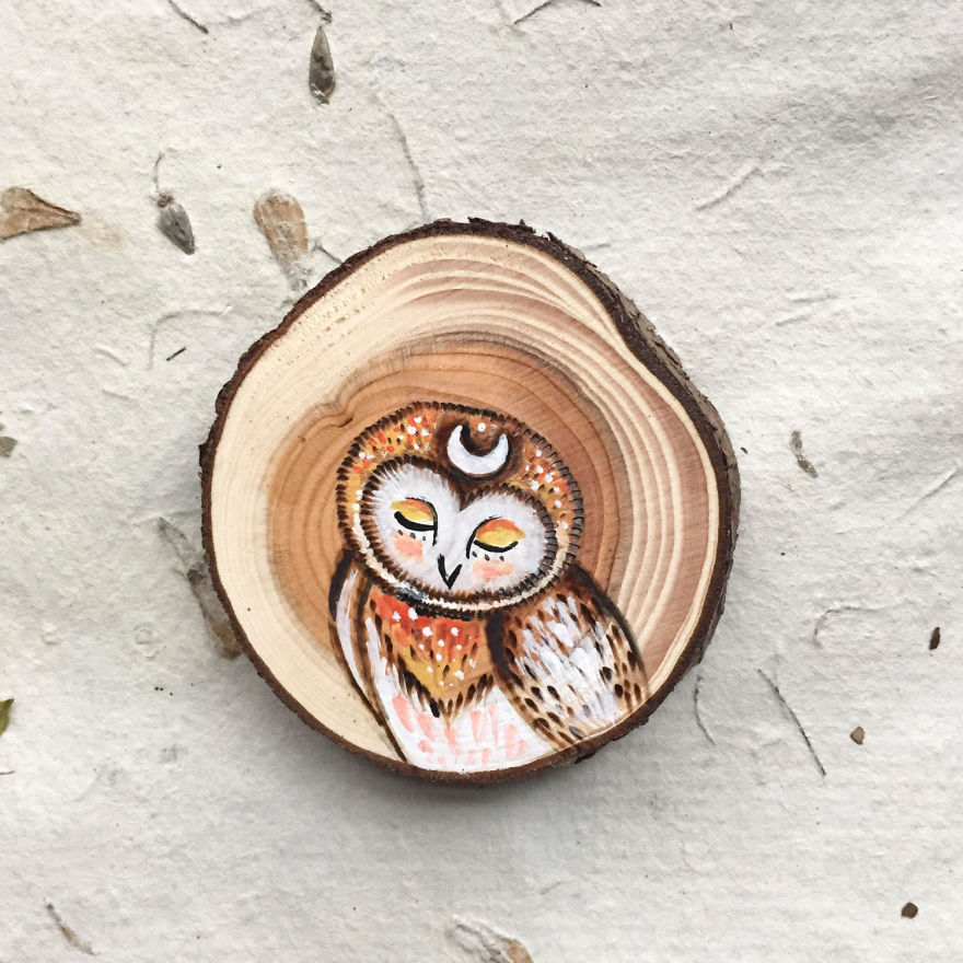 I Quit My Boring Office Job To Start Making Mini Paintings On Recycled Wood I Quit My Boring Office Job To Start Making Mini Paintings On Recycled Wood
