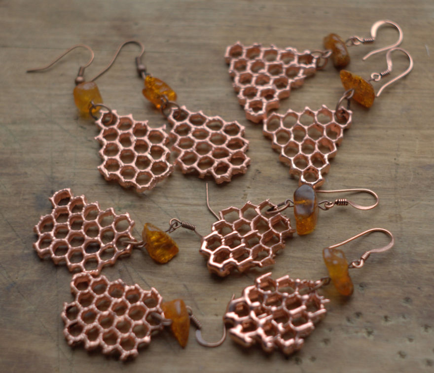 Beautiful Jewelry Made From Natural Objects Using Electroforming Method