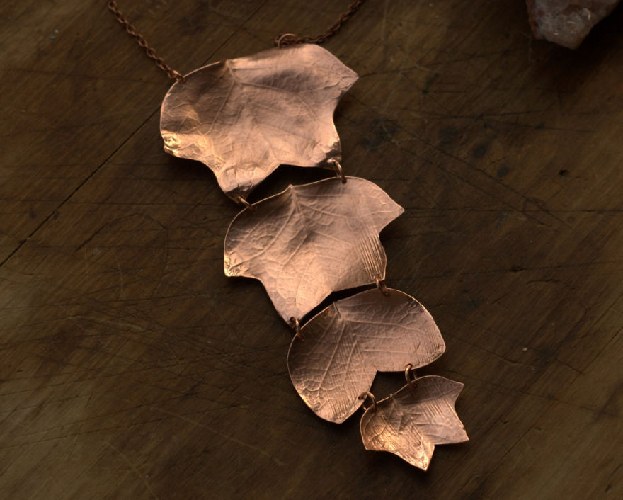 Beautiful Jewelry Made From Natural Objects Using Electroforming Method