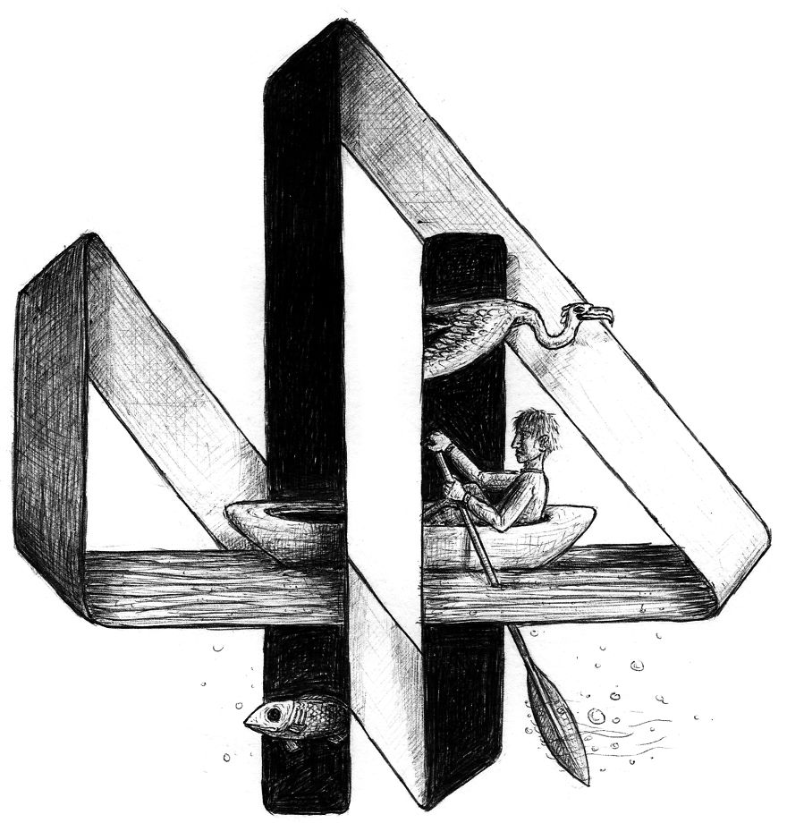 I Draw Optical Illusions Featuring Different Animals