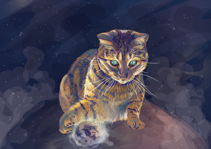 Animals In Space: My Vector Art Leaves People Questioning What The Medium Is Animals In Space: My Vector Art Leaves People Questioning What The Medium Is