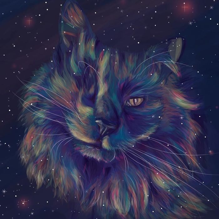 Animals In Space: My Vector Art Leaves People Questioning What The Medium Is Animals In Space: My Vector Art Leaves People Questioning What The Medium Is