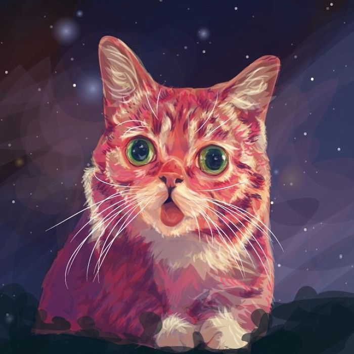 Animals In Space: My Vector Art Leaves People Questioning What The Medium Is Animals In Space: My Vector Art Leaves People Questioning What The Medium Is