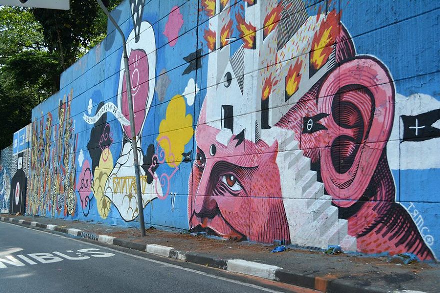 More Than 200 Graffiti Artists Turned 23 De Maio Avenue In São Paulo Into A Work Of Art