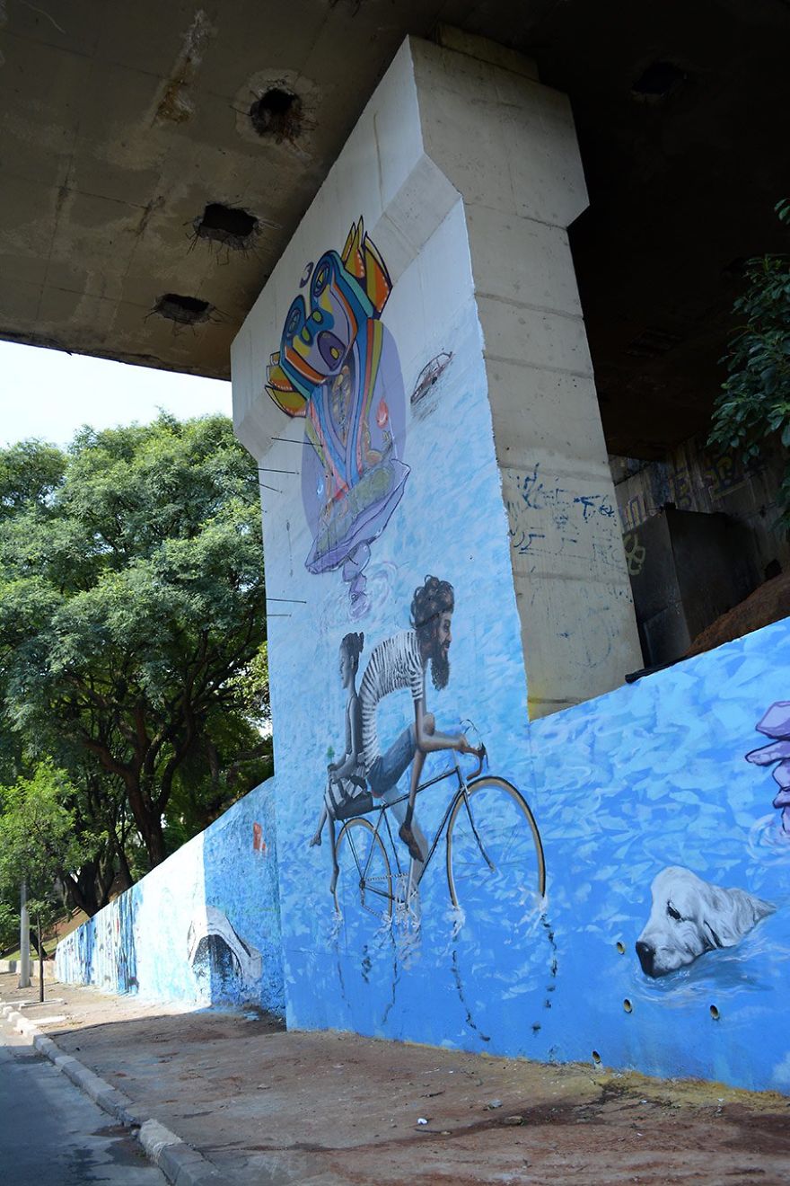 More Than 200 Graffiti Artists Turned 23 De Maio Avenue In São Paulo Into A Work Of Art