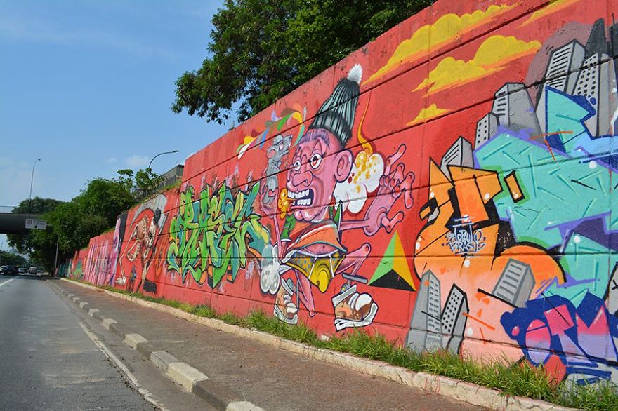 More Than 200 Graffiti Artists Turned 23 De Maio Avenue In São Paulo Into A Work Of Art