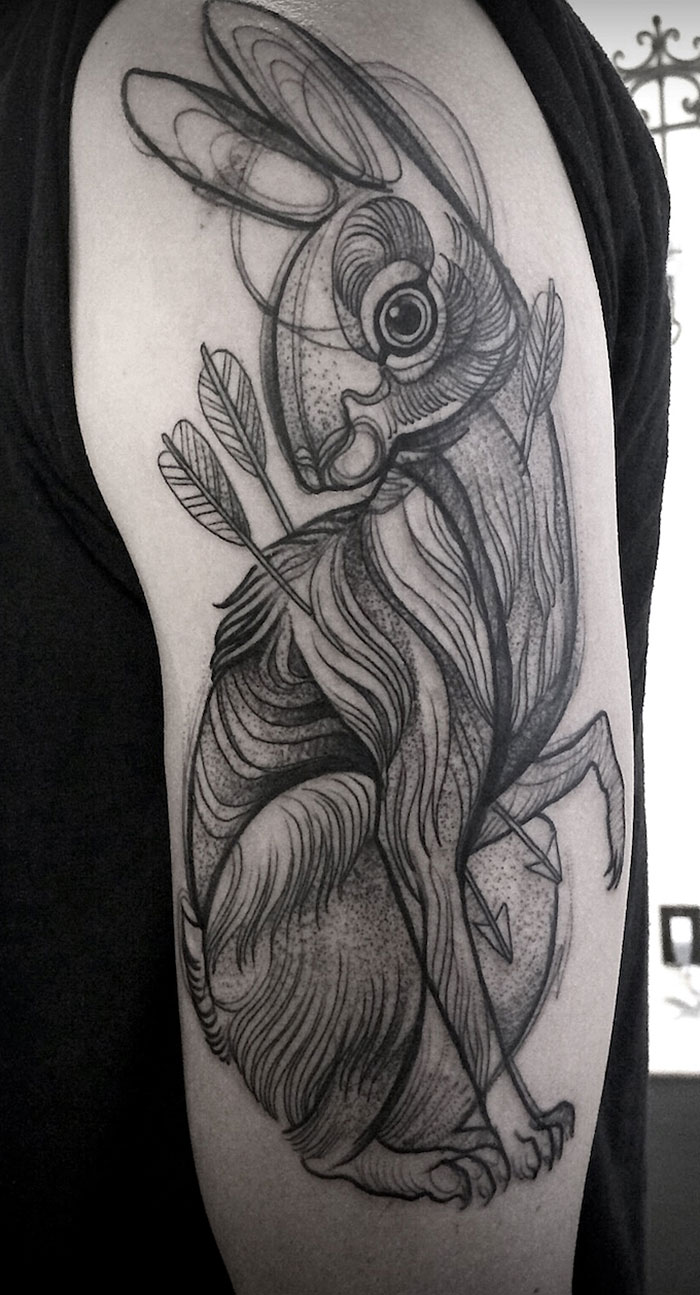 Sketch Tattoos That Look Like Pencil Drawings By Nomi Chi Sketch Tattoos That Look Like Pencil Drawings By Nomi Chi