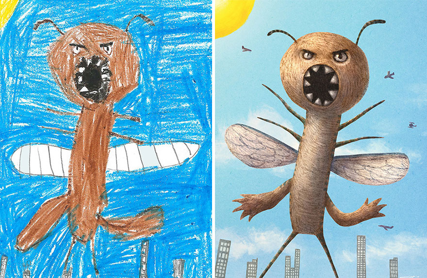 55 Artists Recreate Kids’ Monster Doodles In Their Unique Styles 55 Artists Recreate Kids’ Monster Doodles In Their Unique Styles