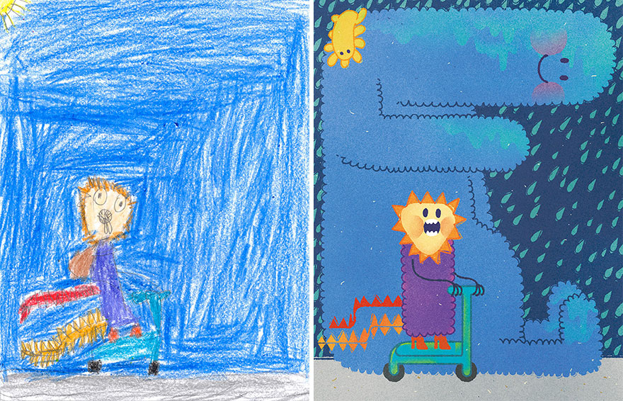 55 Artists Recreate Kids’ Monster Doodles In Their Unique Styles 55 Artists Recreate Kids’ Monster Doodles In Their Unique Styles