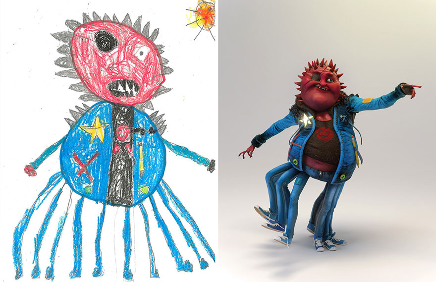 55 Artists Recreate Kids’ Monster Doodles In Their Unique Styles 55 Artists Recreate Kids’ Monster Doodles In Their Unique Styles