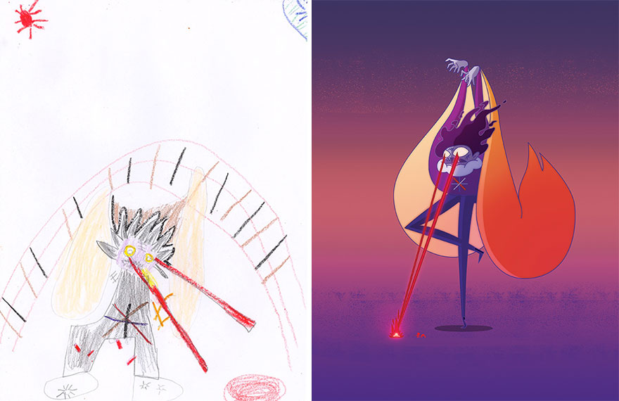 55 Artists Recreate Kids’ Monster Doodles In Their Unique Styles 55 Artists Recreate Kids’ Monster Doodles In Their Unique Styles