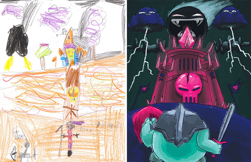 55 Artists Recreate Kids’ Monster Doodles In Their Unique Styles 55 Artists Recreate Kids’ Monster Doodles In Their Unique Styles