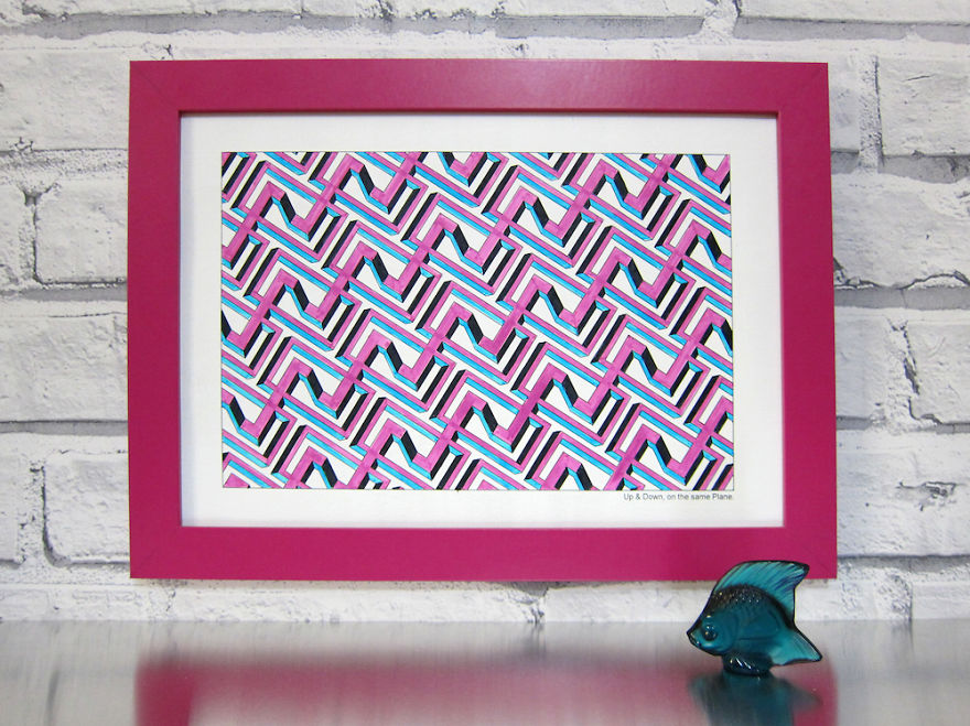 I Created Impossible 3d Optical Illusions You Can Color In I Created Impossible 3d Optical Illusions You Can Color In