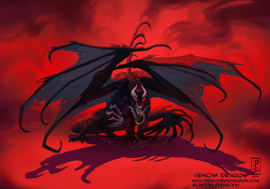 I Re-Imagined Popular Comic Characters As Dragons