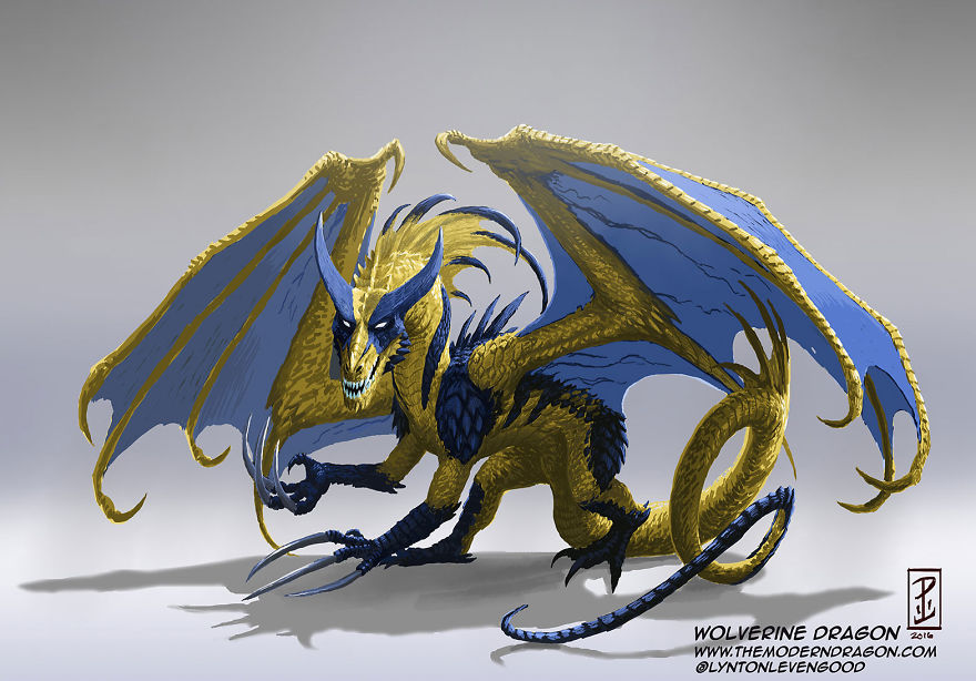 I Re-Imagined Popular Comic Characters As Dragons