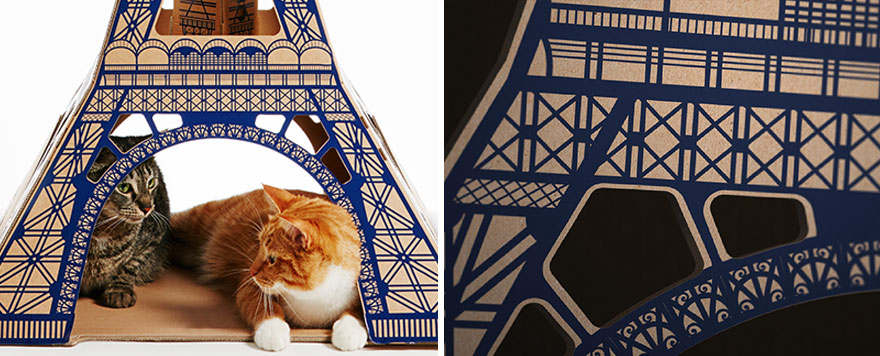 7 Cardboard Cat Houses Inspired By Famous Architectural Landmarks 7 Cardboard Cat Houses Inspired By Famous Architectural Landmarks