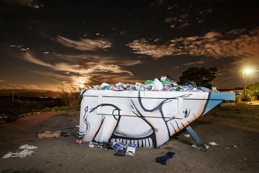 Elephant Street Art In South African Villages To Give People Hope (11+ Pics)