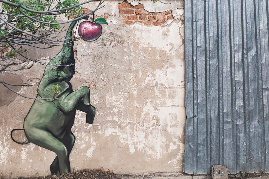 Elephant Street Art In South African Villages To Give People Hope (11+ Pics)
