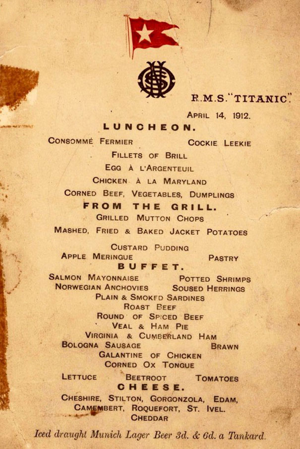 Discover Titanic Food: What Did People Eat on the Legendary Ship? Discover Titanic Food: What Did People Eat on the Legendary Ship?