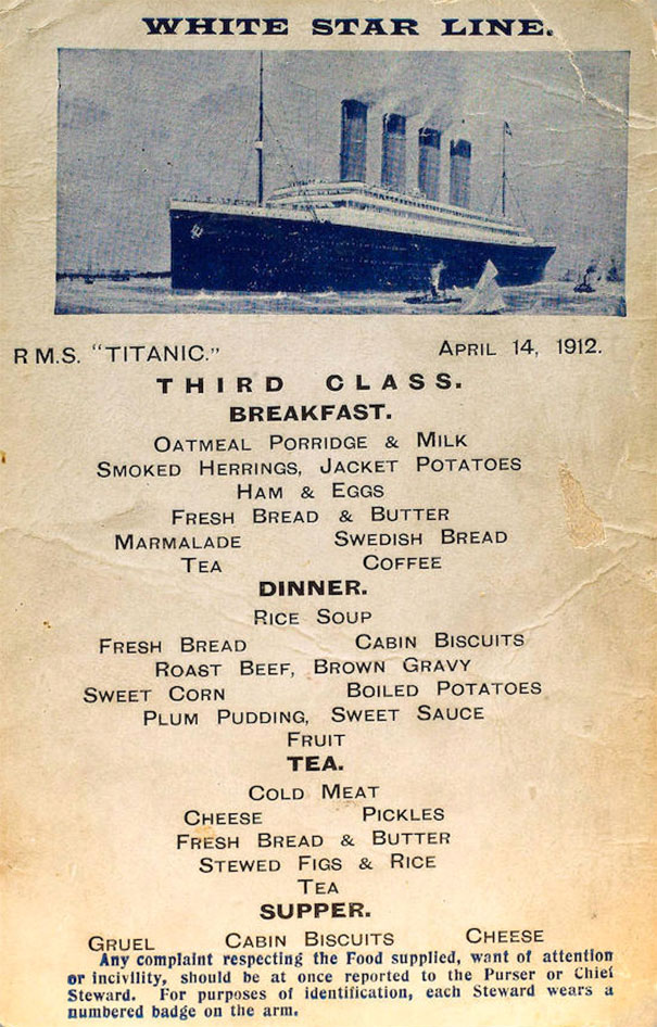 Discover Titanic Food: What Did People Eat on the Legendary Ship? Discover Titanic Food: What Did People Eat on the Legendary Ship?
