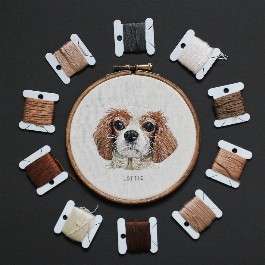 I Transform Pets Into Hand-Embroidered Portraits I Transform Pets Into Hand-Embroidered Portraits