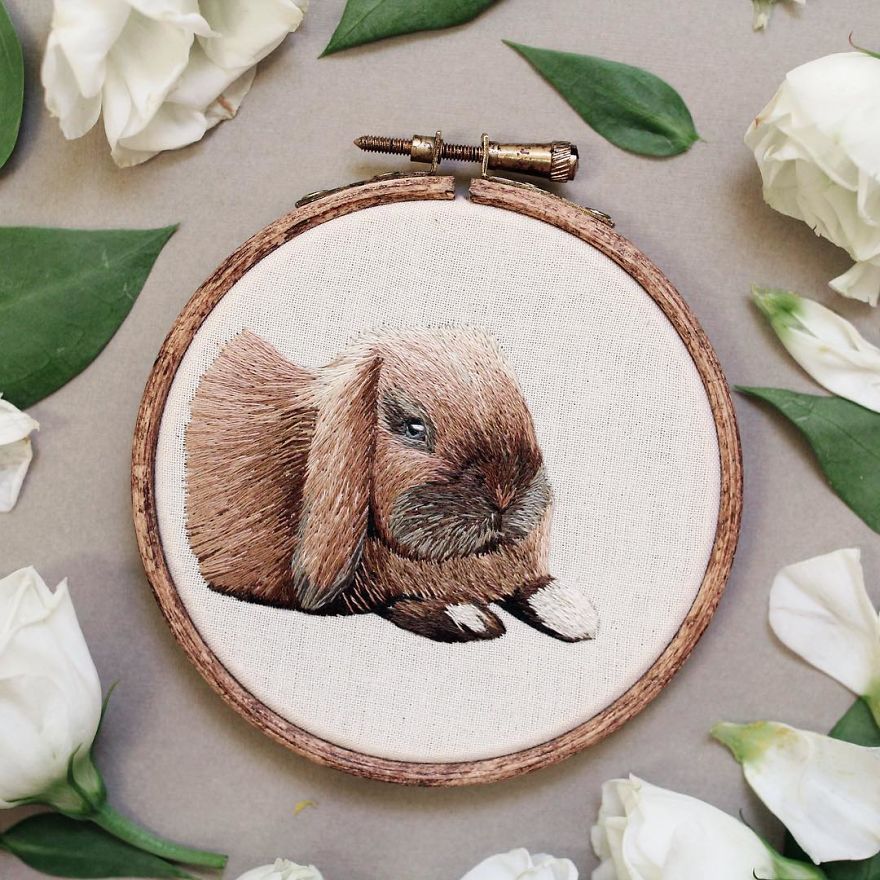 I Transform Pets Into Hand-Embroidered Portraits I Transform Pets Into Hand-Embroidered Portraits