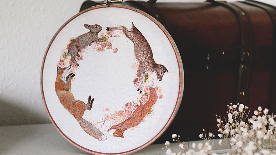 I Transform Pets Into Hand-Embroidered Portraits I Transform Pets Into Hand-Embroidered Portraits