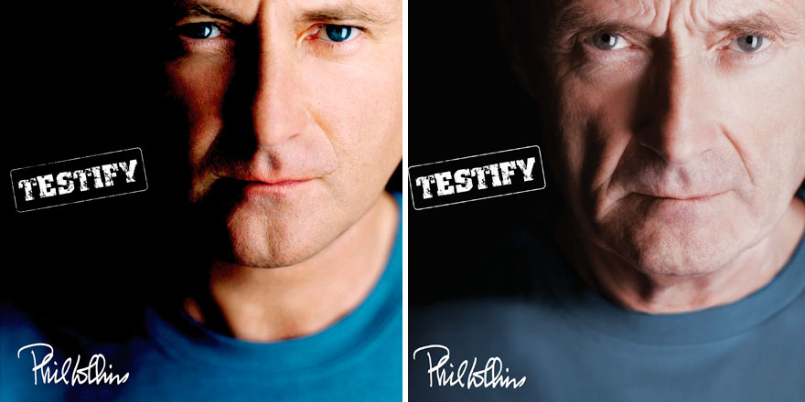 Phil Collins Recreates All His Original Album Covers With His Older Self For The 2016 Reissues