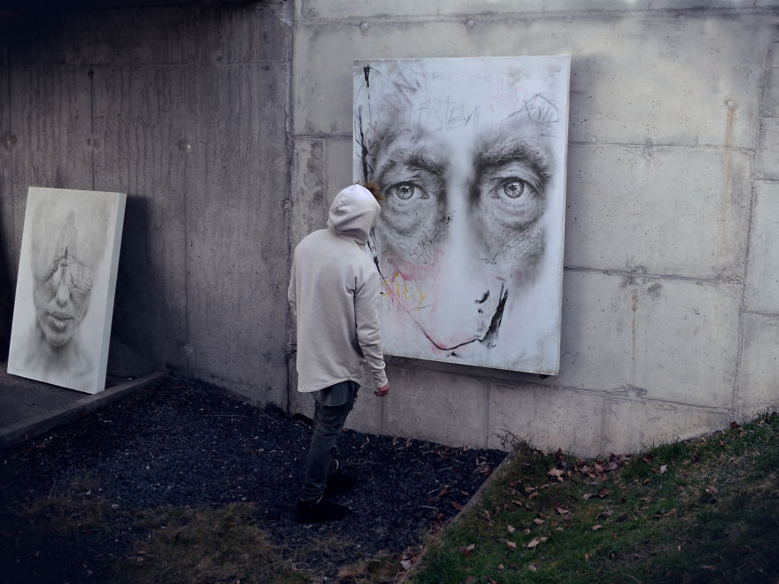 My Paintings Explore Different Tragedies In People&#8217;s Lives