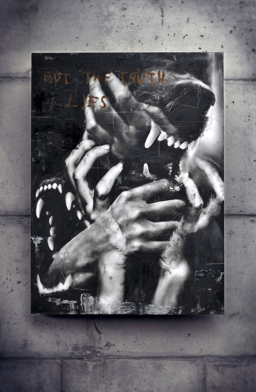 My Paintings Explore Different Tragedies In People&#8217;s Lives