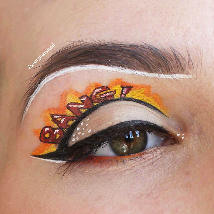 Makeup For Ants: I Create Tiny Paintings On My Eyes