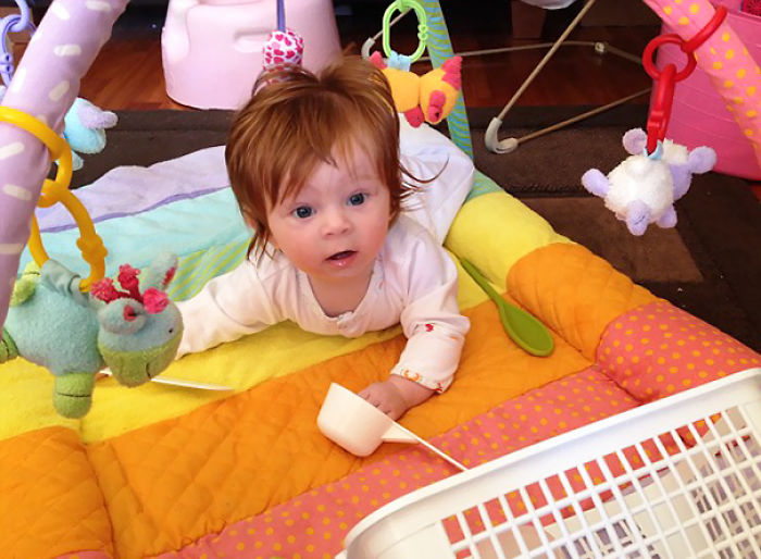 Parents Share Pics Of Babies Born With Full Heads Of Hair (50 Pics) Parents Share Pics Of Babies Born With Full Heads Of Hair (50 Pics)