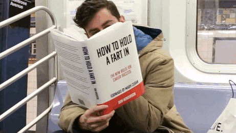 Guy Takes Fake Book Covers Onto Subway To See How People React Guy Takes Fake Book Covers Onto Subway To See How People React