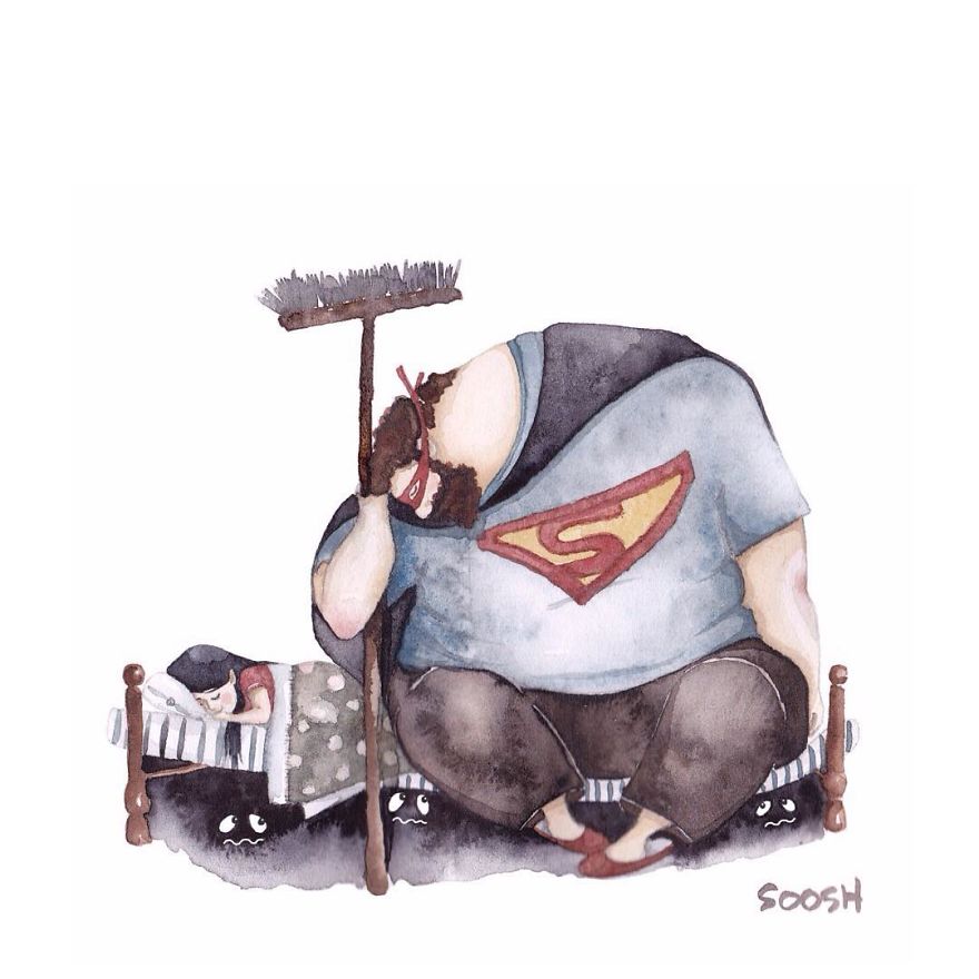 Heartwarming Illustrations About The Love Between Dads And Their Little Girls