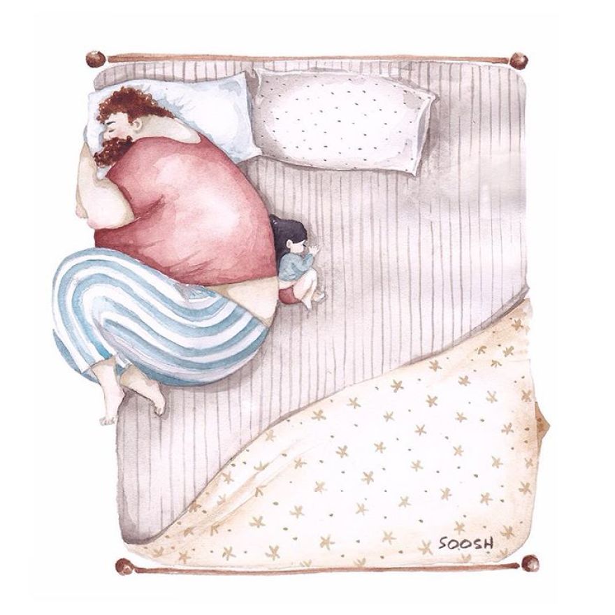 Heartwarming Illustrations About The Love Between Dads And Their Little Girls