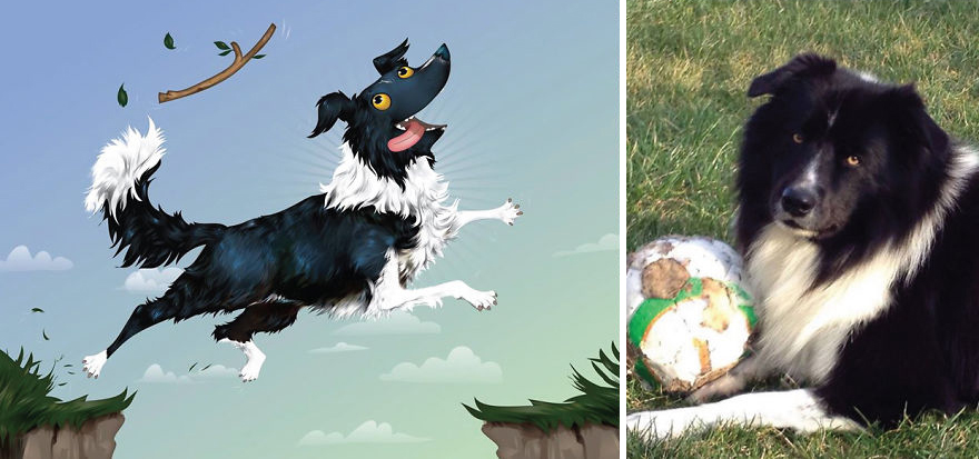 I Draw Pet Portraits Inspired By How Their Owners Describe Them